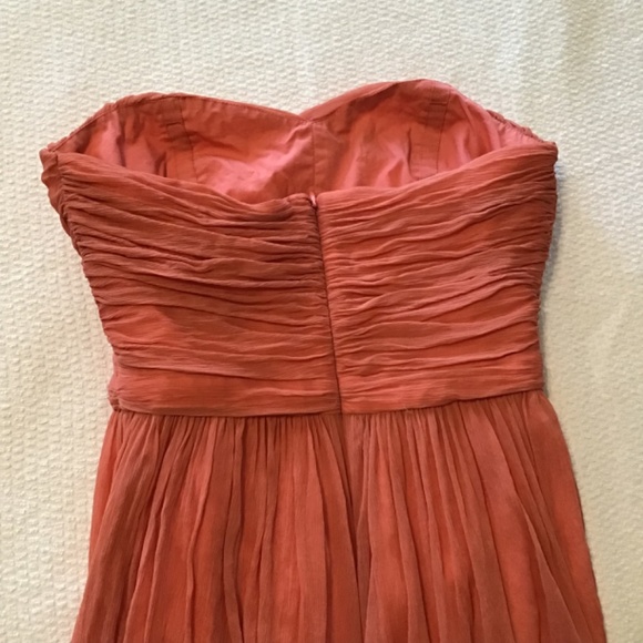 J. Crew Strapless Coral Party Dress Size 2 - Picture 4 of 5